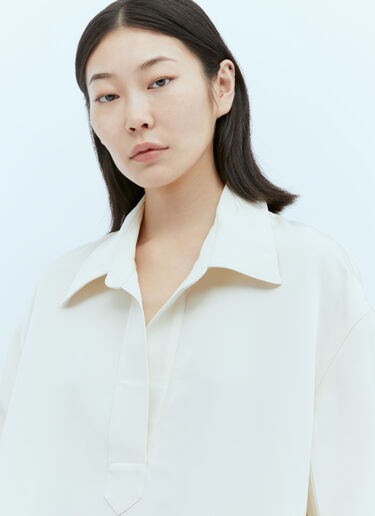KHAITE Kal ミディ丈ドレス ベージュ kha0253007