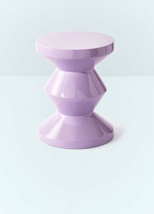 POLSPOTTEN Zig Zag Stool Purple wps0691446
