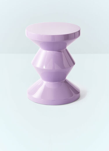 POLSPOTTEN Zig Zag Stool Purple wps0691445
