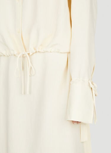 TOTEME Drawstring Shirt Cream tot0252014