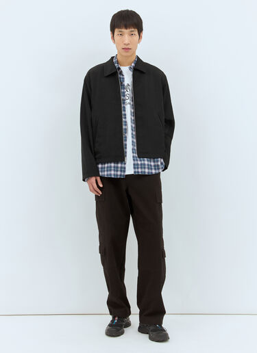 Stüssy 클럽 집업 재킷 블랙 sts0157002