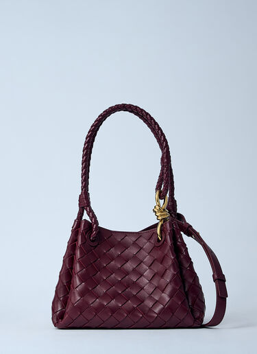 Bottega Veneta 小号 Parachute 单肩包 酒红色 bov0260039