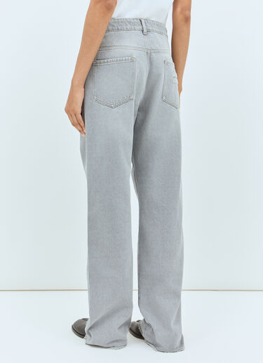 Miu Miu Faded Jeans Grey miu0258063