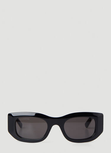 Balenciaga Blow Rectangle Sunglasses Black bal0348003