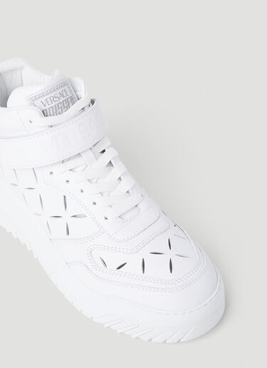Versace Perforated Sneakers White ver0152022