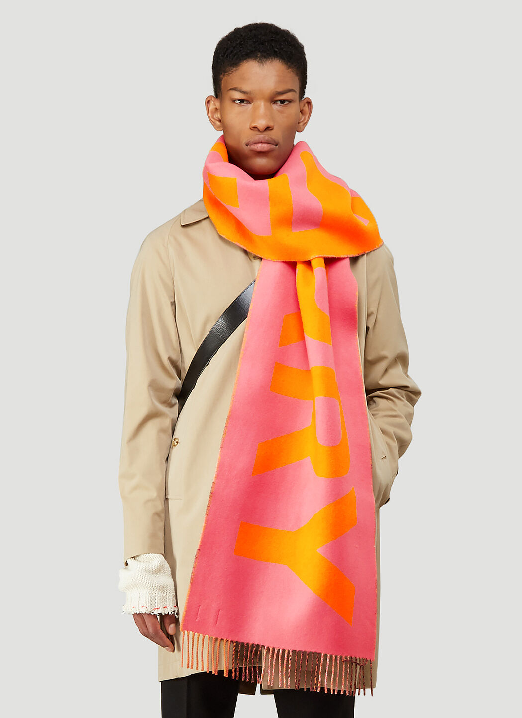 Burberry scarf shop mens orange