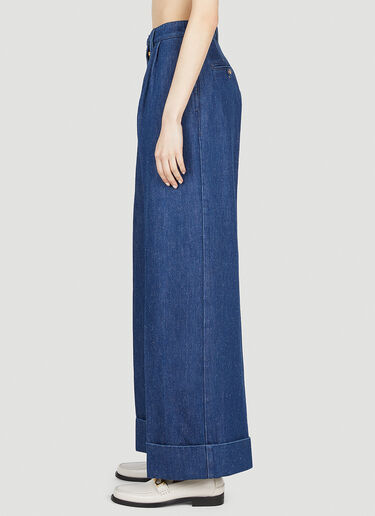 Gucci Wide Leg Jeans Dark Blue guc0252048