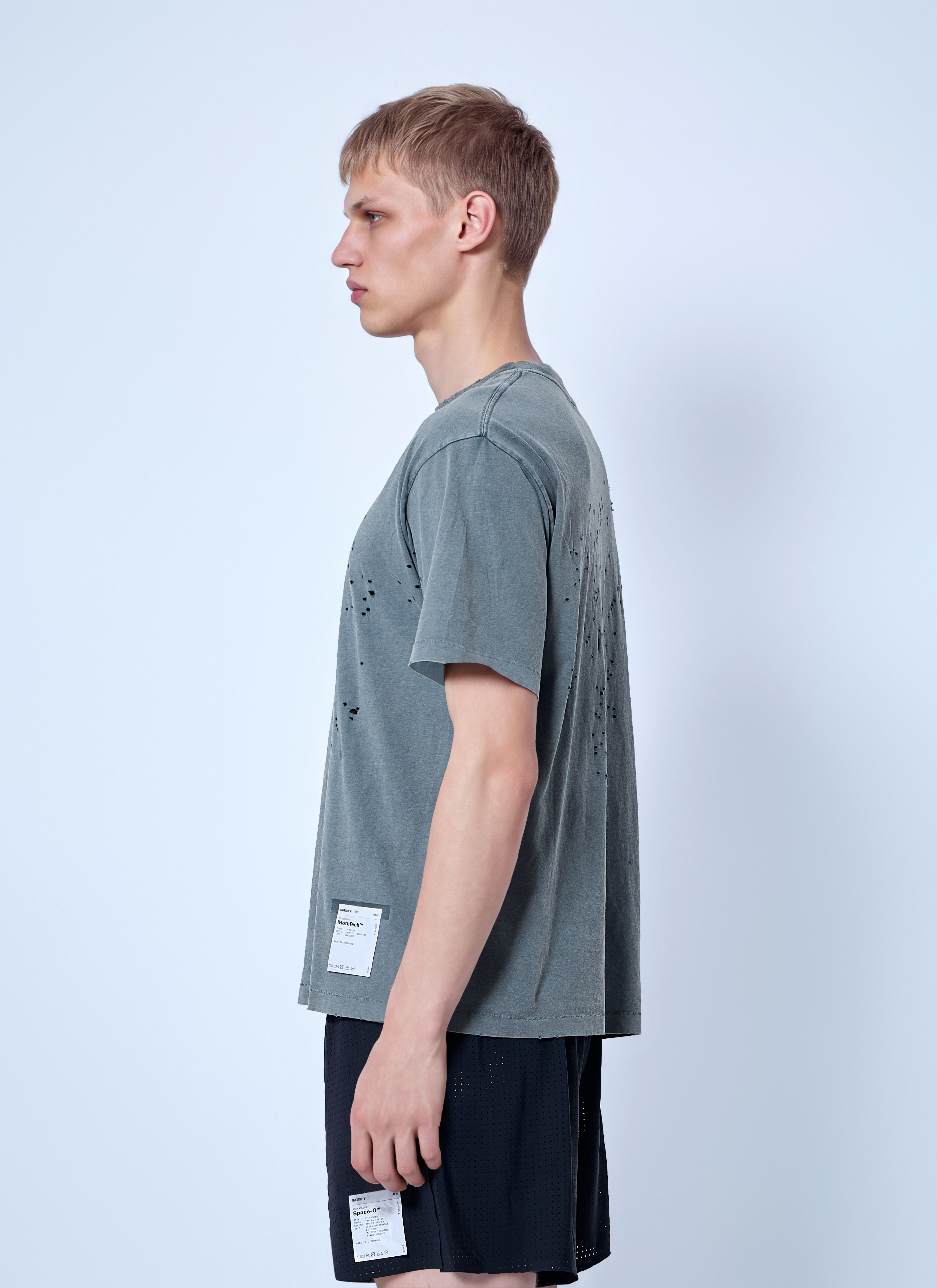 Satisfy Men's' Mothtech™ T-Shirt in Grey | LN-CC® Satisfy Men's' Mothtech™ T-Shirt in Grey | LN-CC®