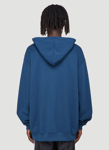 Acne Studios Oversized Face Hooded Sweatshirt Blue acn0341018