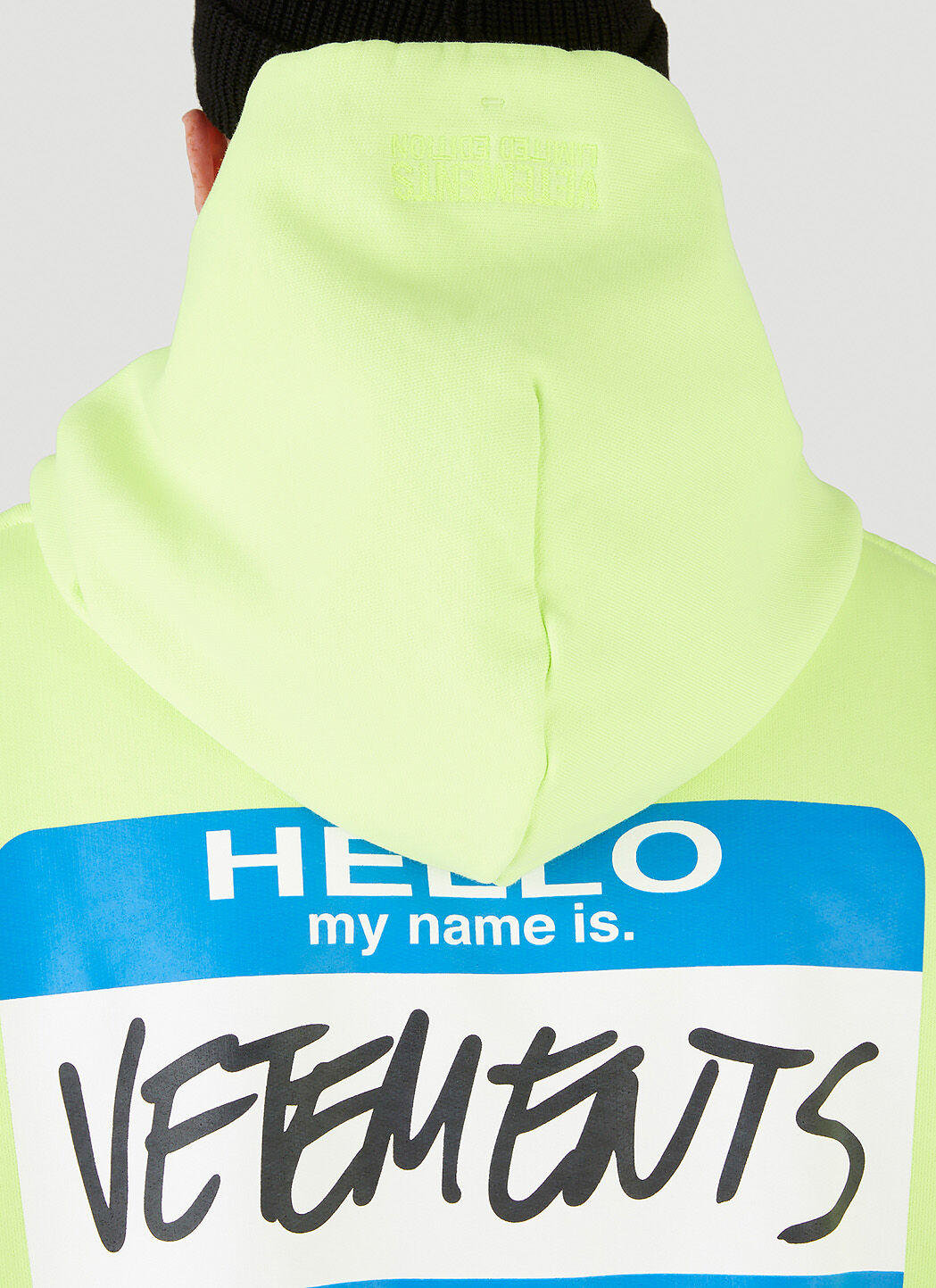 Vetements My Name Is Vetements sweatshirt in black