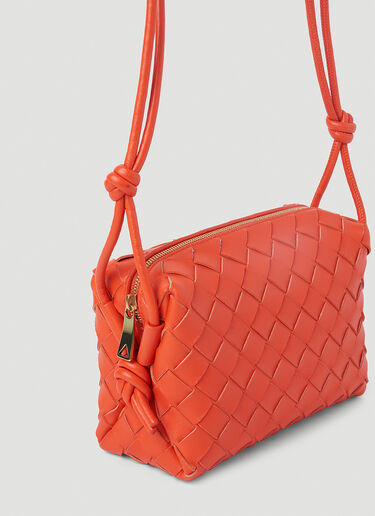 Bottega Veneta Loop Intrecciato Mini Shoulder Bag Orange bov0252014