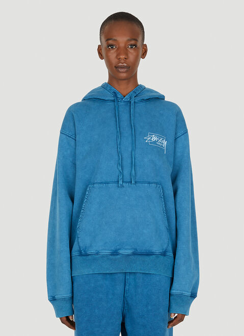 Stüssy 染めフード付きスウェットシャツ ブラック sts0347009