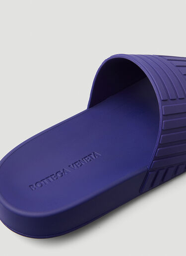 Bottega Veneta 压纹橡胶拖鞋 紫 bov0148140