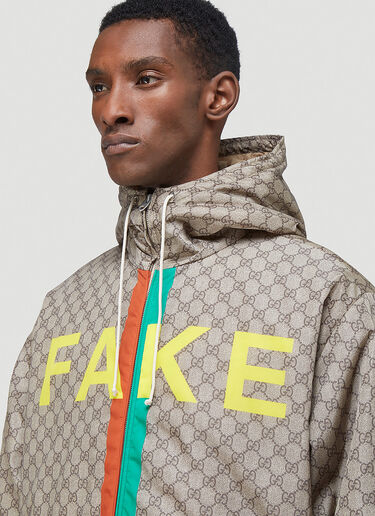 Gucci Fake Not Jacket Beige guc0142024