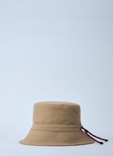Logo Motif Bucket Hat Miu Miu Logo Motif Bucket Hat Beige miu0260026