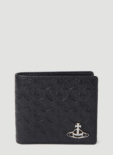 Vivienne Westwood Embossed Bi-Fold Wallet Black vvw0152037