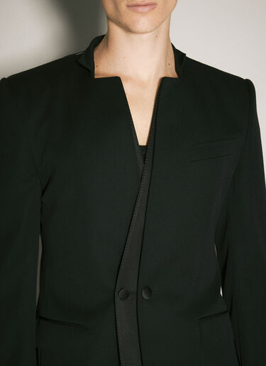 Dolce & Gabbana Single-Breasted Wool Jacket Black dol0158007