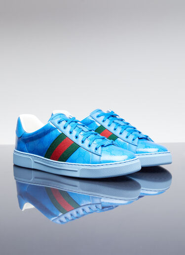 Gucci GG Crystal Canvas Sneakers Blue guc0154031