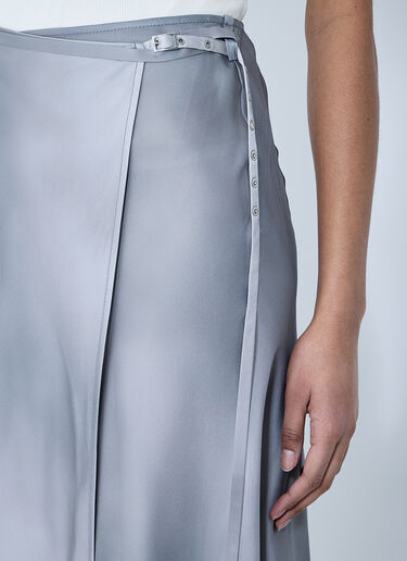 Acne Studios Satin Wrap Skirt Grey acn0259009