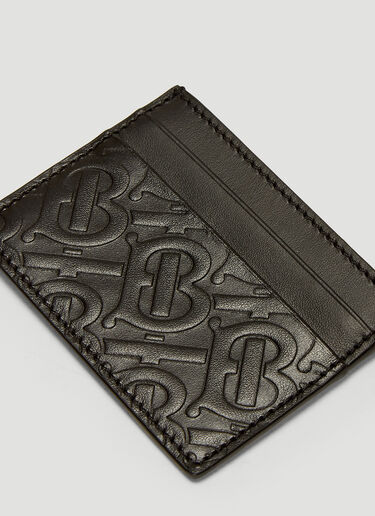 Burberry Embossed Monogram Card Holder Black bur0137019