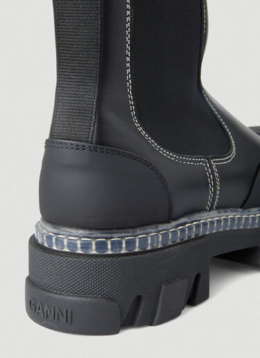Cleated Chelsea Boots GANNI Cleated Chelsea Boots Black gan0250016