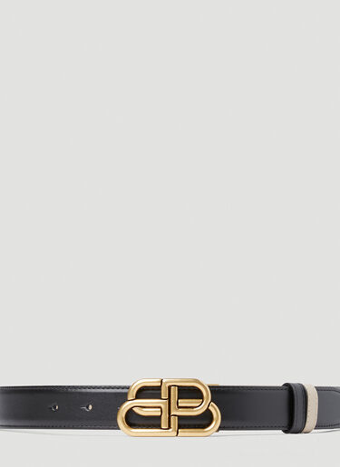 Balenciaga BB Reversible Belt Black bal0251116