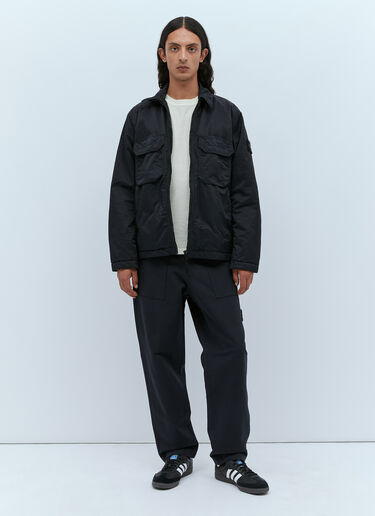 Stone Island Compass Patch Lightweight Jacket Black sto0154004