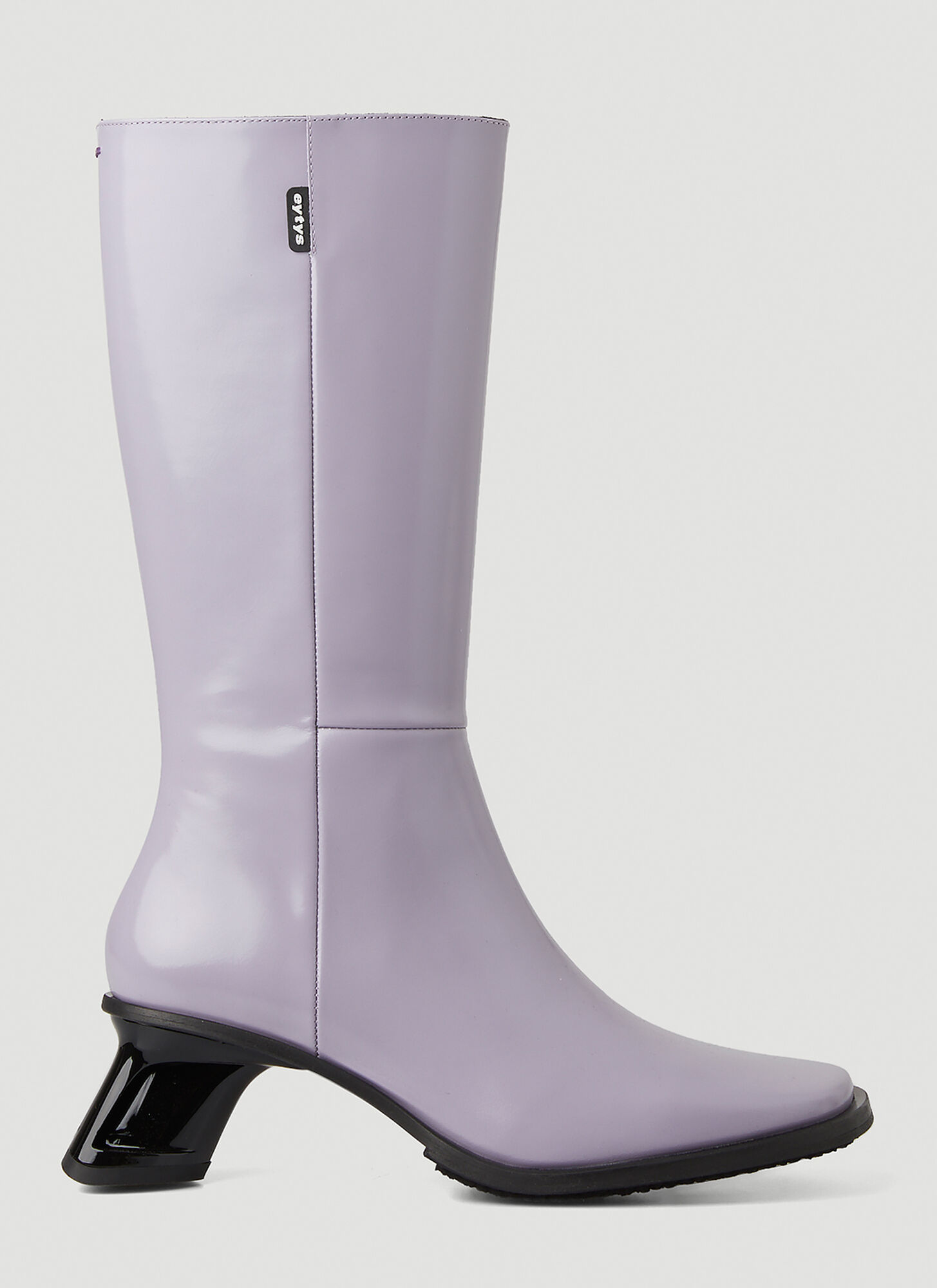 Shop Eytys Nova Heeled Boots In Purple