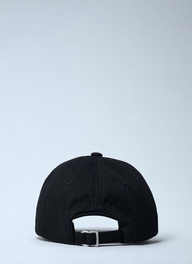 LN-CC® - Jacquemus: Logo Motif Baseball Cap - Black Jacquemus Logo Motif Baseball Cap Black jac0362023