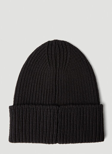 Dolce & Gabbana Logo Embroidery Beanie Hat Black dol0151005