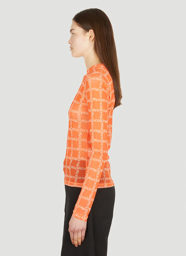 JW Anderson Monogram Mesh Top Orange jwa0251015