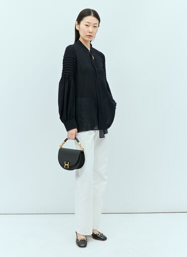 Chloé 系带细节宽松衬衫 藏蓝色 chl0255011