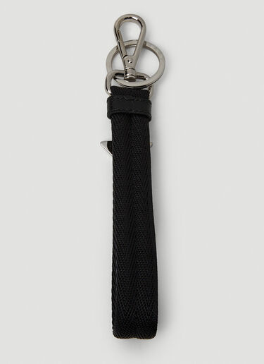 Prada Nylon Tape Keychain Black pra0152094