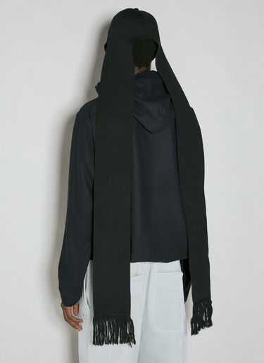 Y-3 Contrast Logo Baseball Cap With Scarf Black yyy0354036