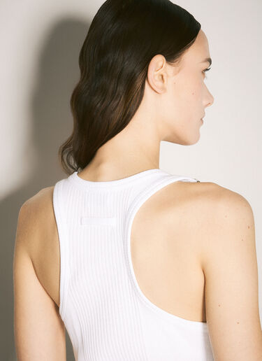 Jean Paul Gaultier Overall Buckles Tank Top White jpg0359002