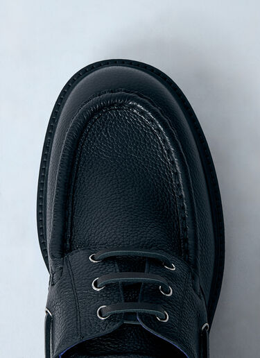 Burberry Leather Raft Boat Shoes Black bur0159019