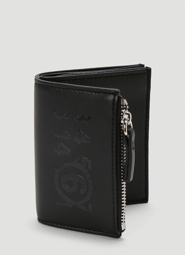 MM6 Maison Margiela Faux-Leather Wallet Black mmm0243024