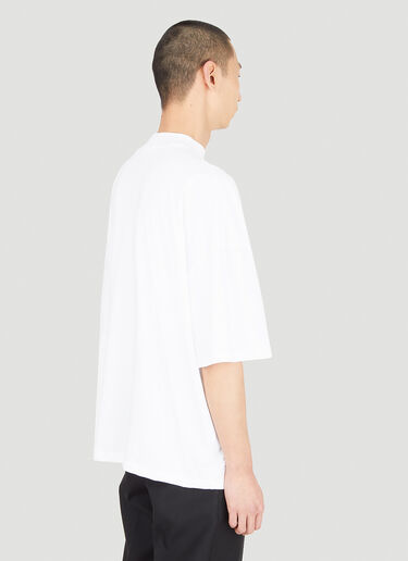 Jil Sander Mid Sleeve T-Shirt White jil0147023