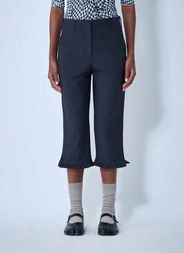 Stretch Stripe Capri Pants GANNI Stretch Stripe Capri Pants Grey gan0261019