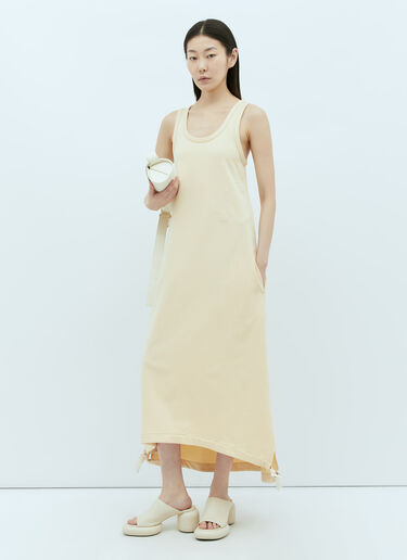 Jil Sander+ 背心式中长连衣裙 黄 jsp0255002
