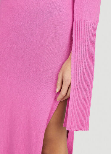 Rick Owens Cut Out Knit Dress Pink ric0251041