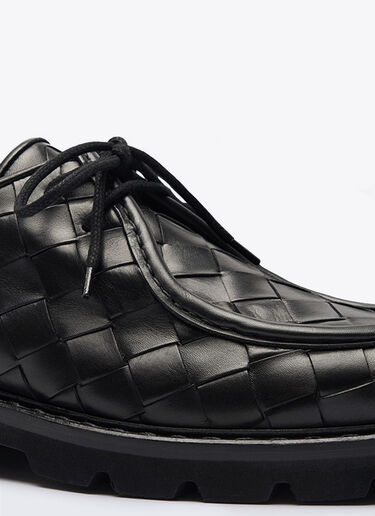 Scarosso Damiano Woven Lace-Up Shoes Black scr0158011