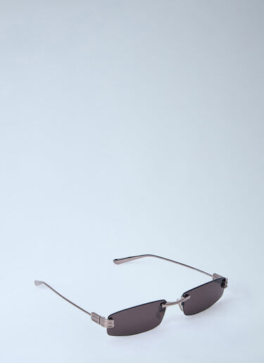 Balenciaga 八卦长方形太阳镜 银色 bal0163036