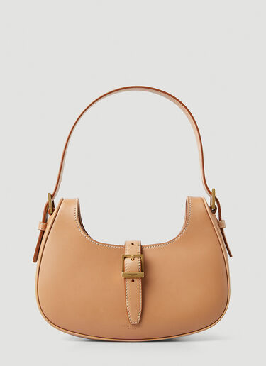 Saint Laurent Le Fermoir Hobo Shoulder Bag Brown sla0247153