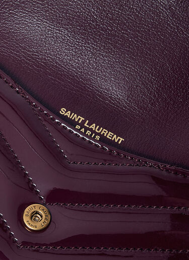 Saint Laurent Cassandre Matelassé Fragments Flap Cardholder Red sla0258046