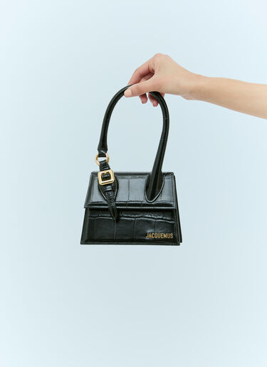 Jacquemus 르 치키토 미디엄 부클레 핸드백 블랙 jac0256086