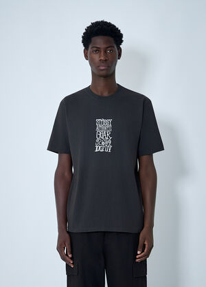 Stüssy Logo Motif T-Shirt Black sts0162023