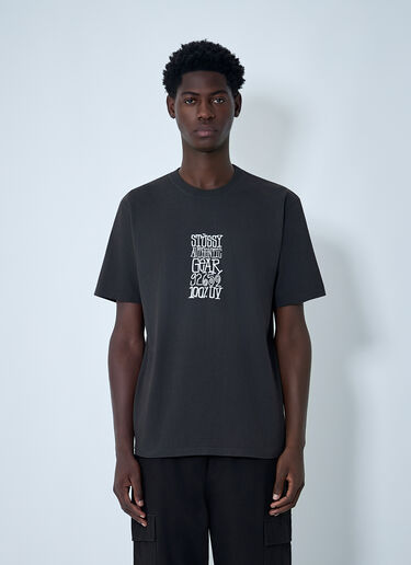Stüssy Logo Motif T-Shirt Black sts0162023