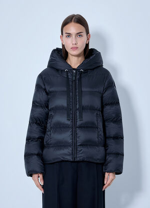 Max Mara Padded Hooded Jacket Black max0266153