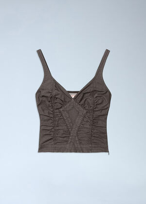 Miss Sixty x KNWLS Ruched Top Black msk0263019